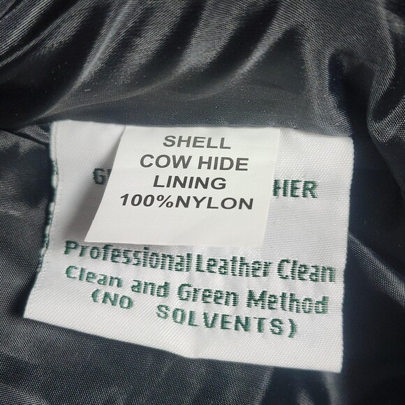 Taylor's Leatherwear Jacket Mens XL Black Leather Motorcycle Type 4473-Z - Picture 5 of 12